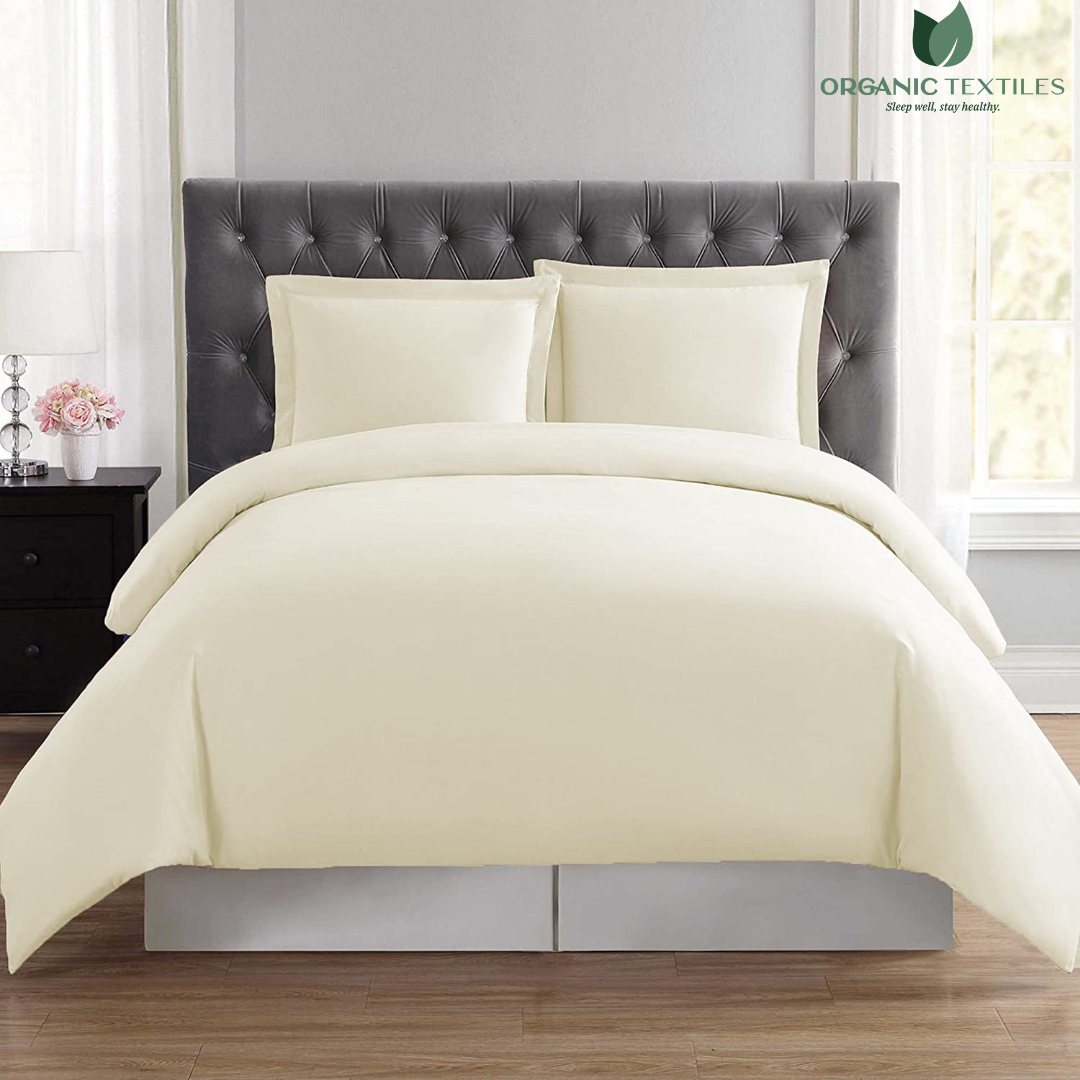 Premium Organic Cotton Duvet Cover 350 TC - GOTS Certified - Organic Textiles