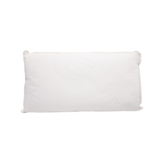 Real Down Bed Pillow for Sleeping with GOTS Certified Organic Cotton Covering - Organic Textiles