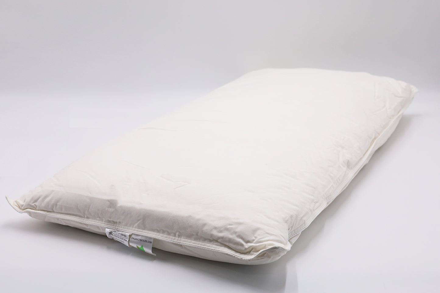 Real Down Pillow with GOTS Certified Organic Cotton Covering - Organic Textiles