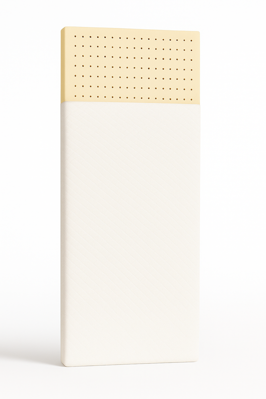 3" Organic Latex Crib Mattress Topper - GOLS Certified - Tencel Cover - Organic Textiles