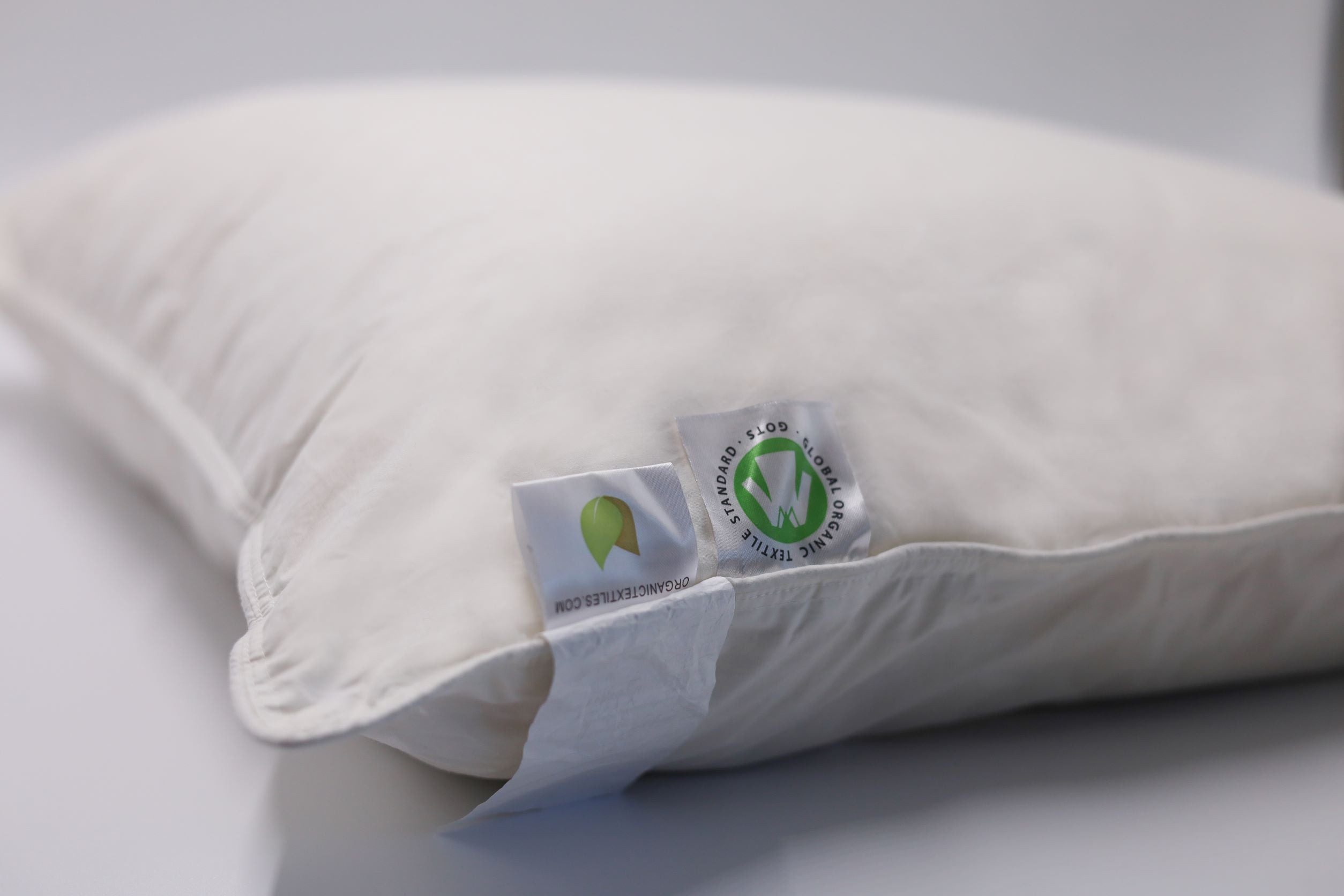 Organic Thin Pillow, Artisan Handmade (Fabric: Organic Cotton