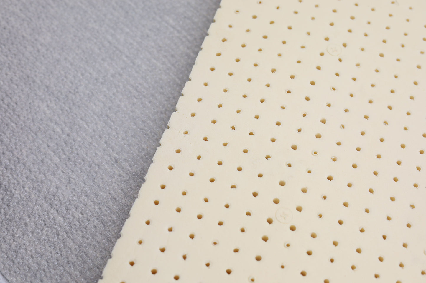 Organic Latex Mattress Toppers 2 inch with GOTS Certified Heather Grey Cover - Organic Textiles - GOLS Certified - Dunlop - Back Pain Relief