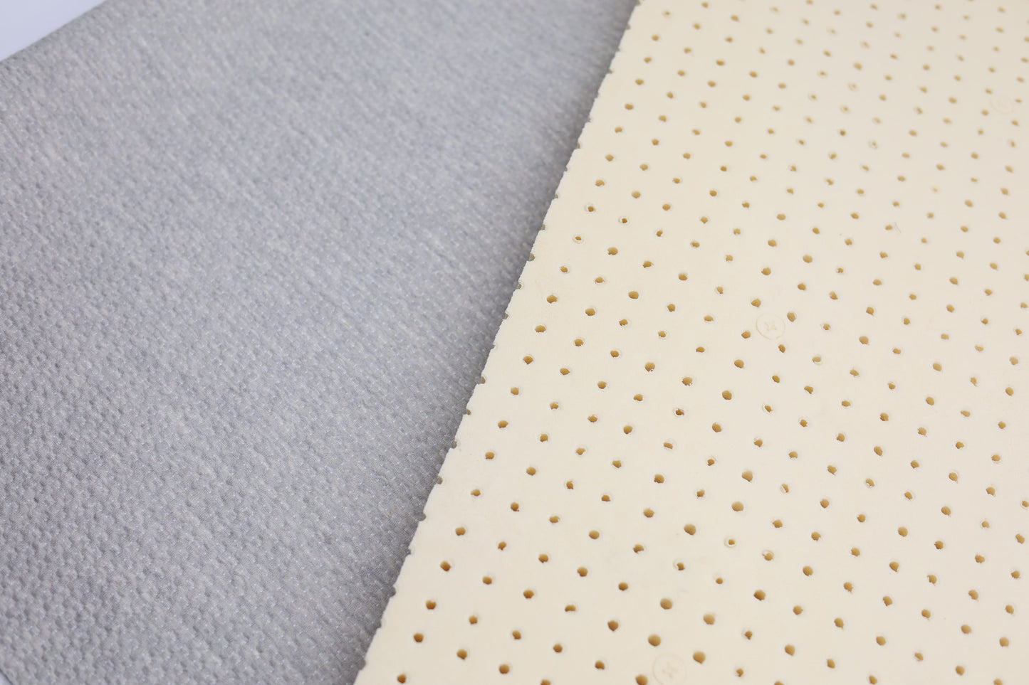 Organic Latex Mattress Toppers 2 inch with GOTS Certified Heather Grey Cover - Organic Textiles