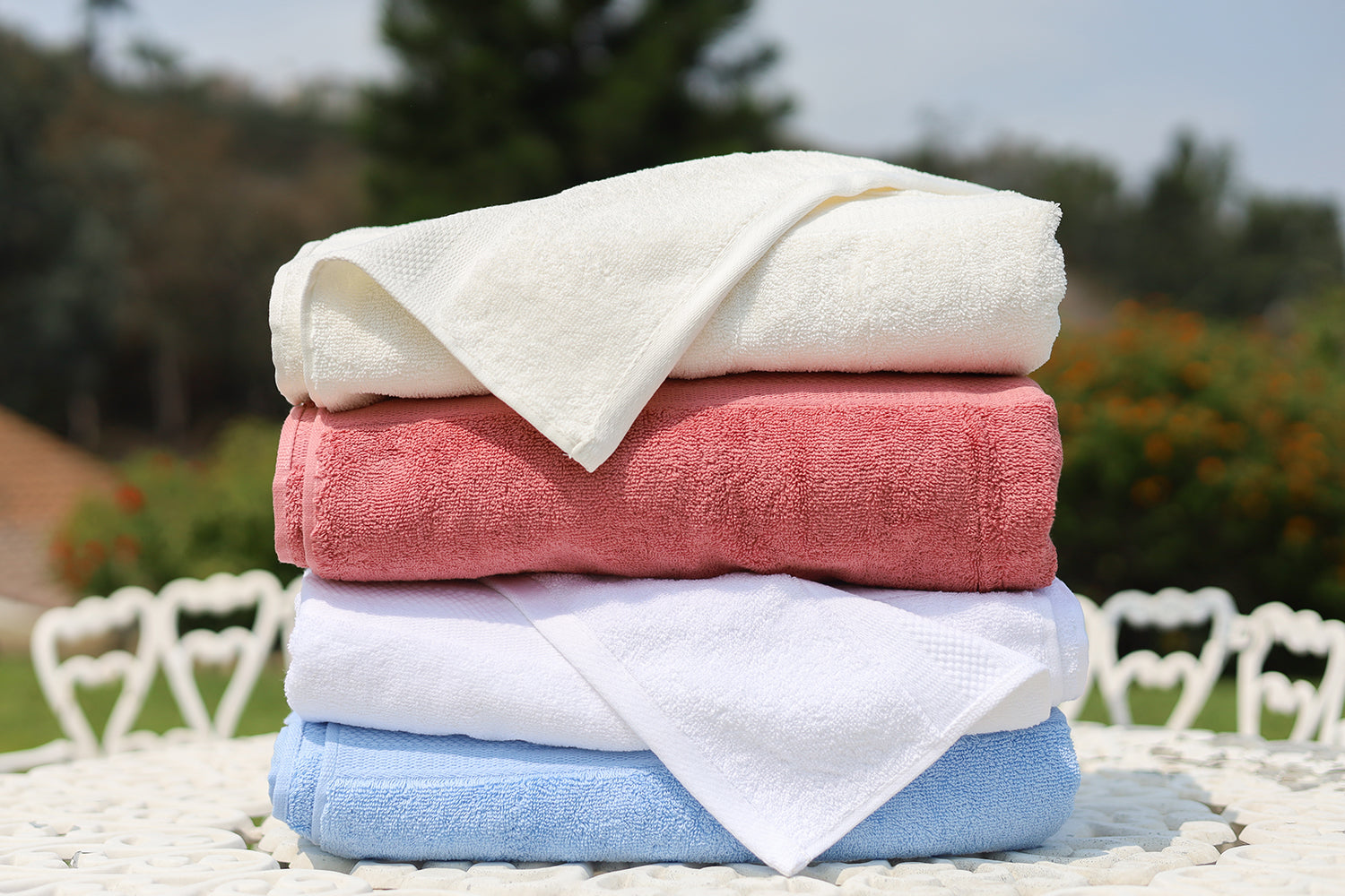 100% Organic Cotton Bath Towel Set | Bathroom Luxury Towel Set of 6 | GOTS  Certified | Hotel Premium Towels | 700 GSM | 2 Bath Towels 30 x 56|2 Hand