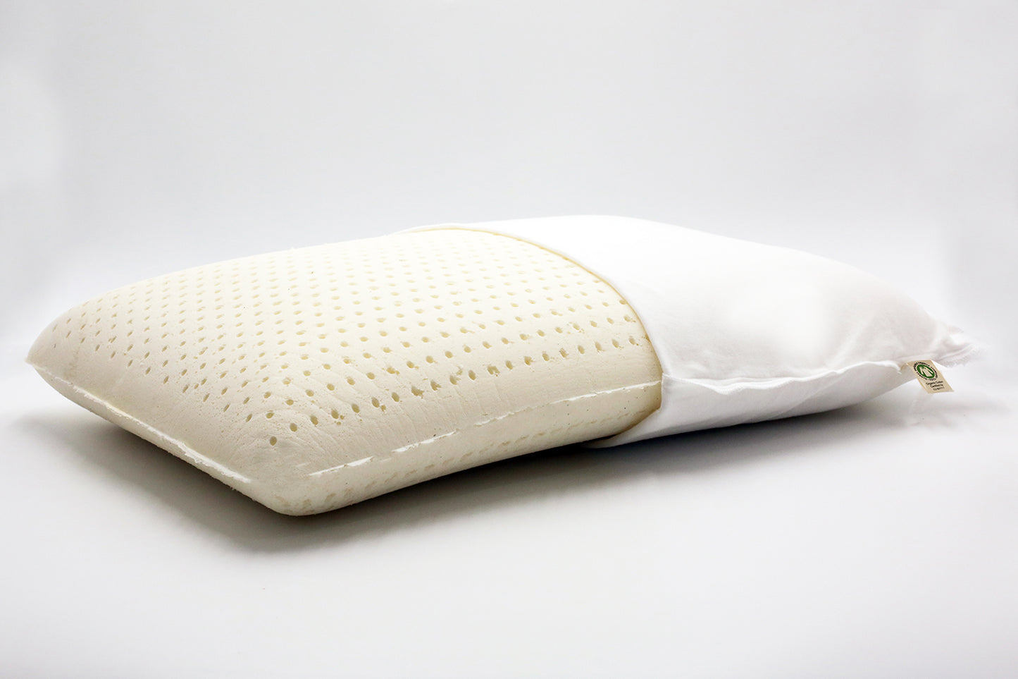 All natural latex foam pillow GOTS certified Cotton cover. Best pillow for Neck Support
