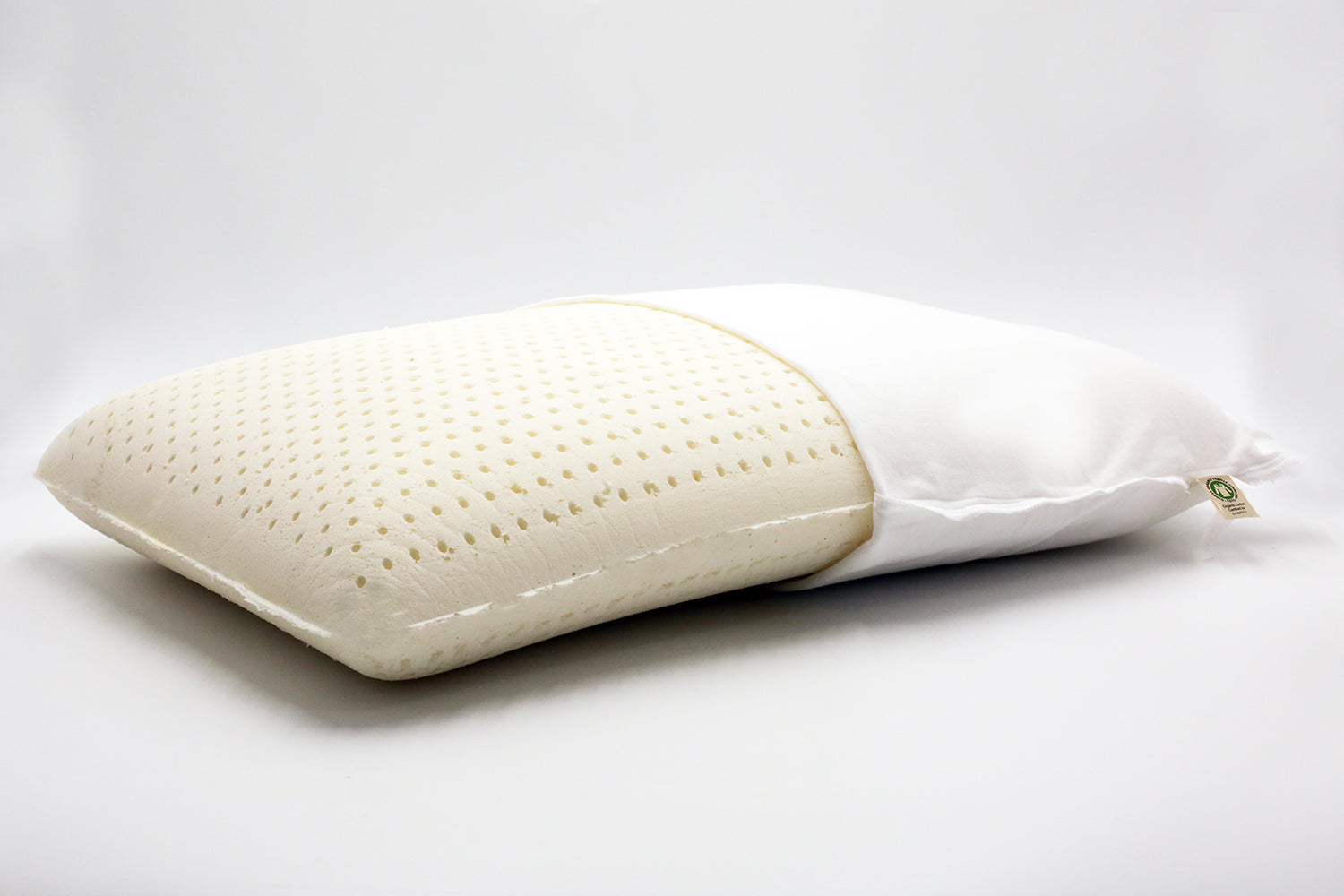 All natural latex foam pillow GOTS certified Cotton cover. Best pillow for Neck Support
