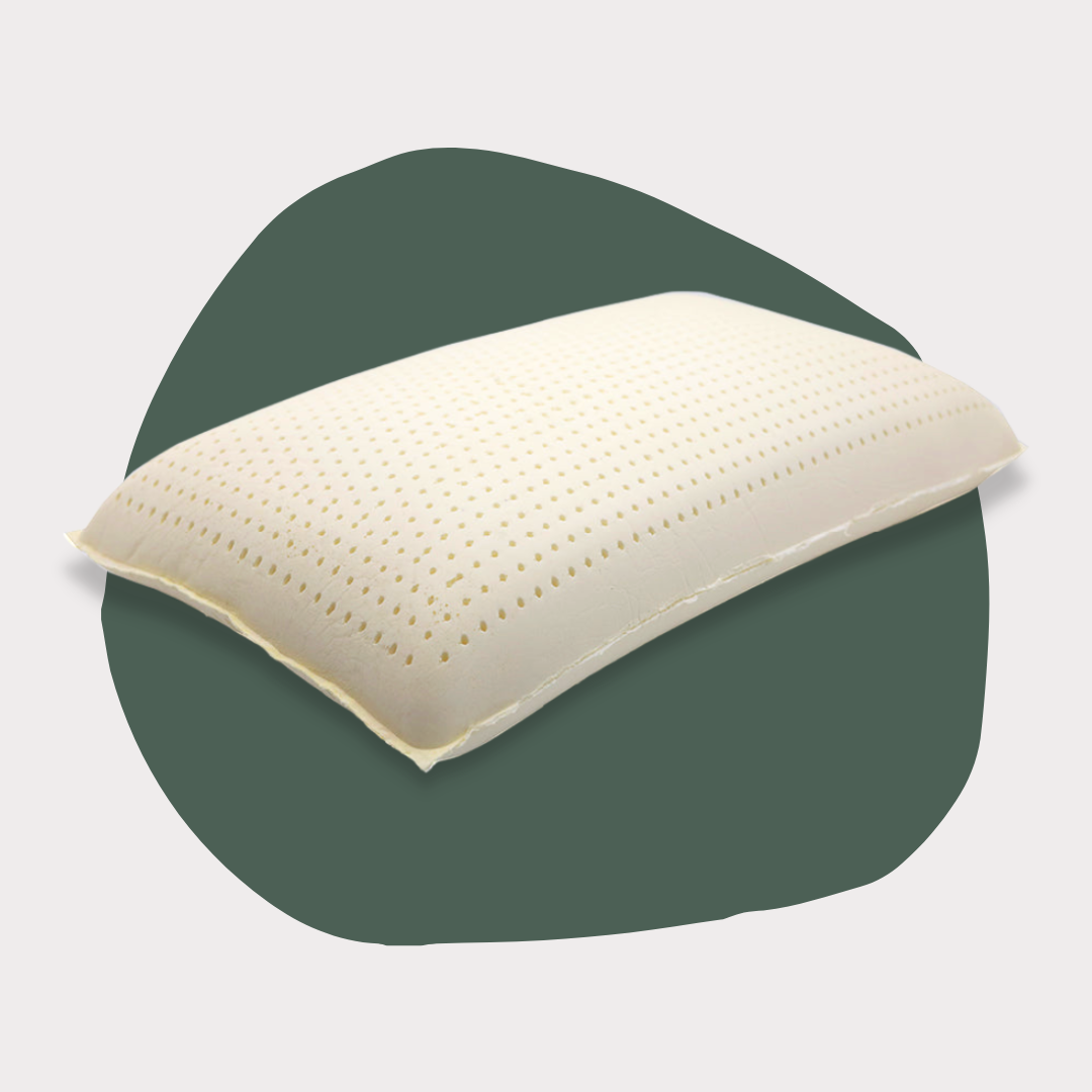 Natural Talalay Latex Pillow with Organic Cotton Cover, GOTS CErtified, Best Latex pillow for sleeping, neck pain relief, soft medium firm,