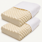 100% Organic Latex Contour Pillow for Back and Side Sleepers and Neck Support/Pain [GOTS & GOLS Certified]