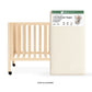 Organic Latex Baby Crib Mattress Topper with Premium GOTS Certified Cover - Organic Textiles