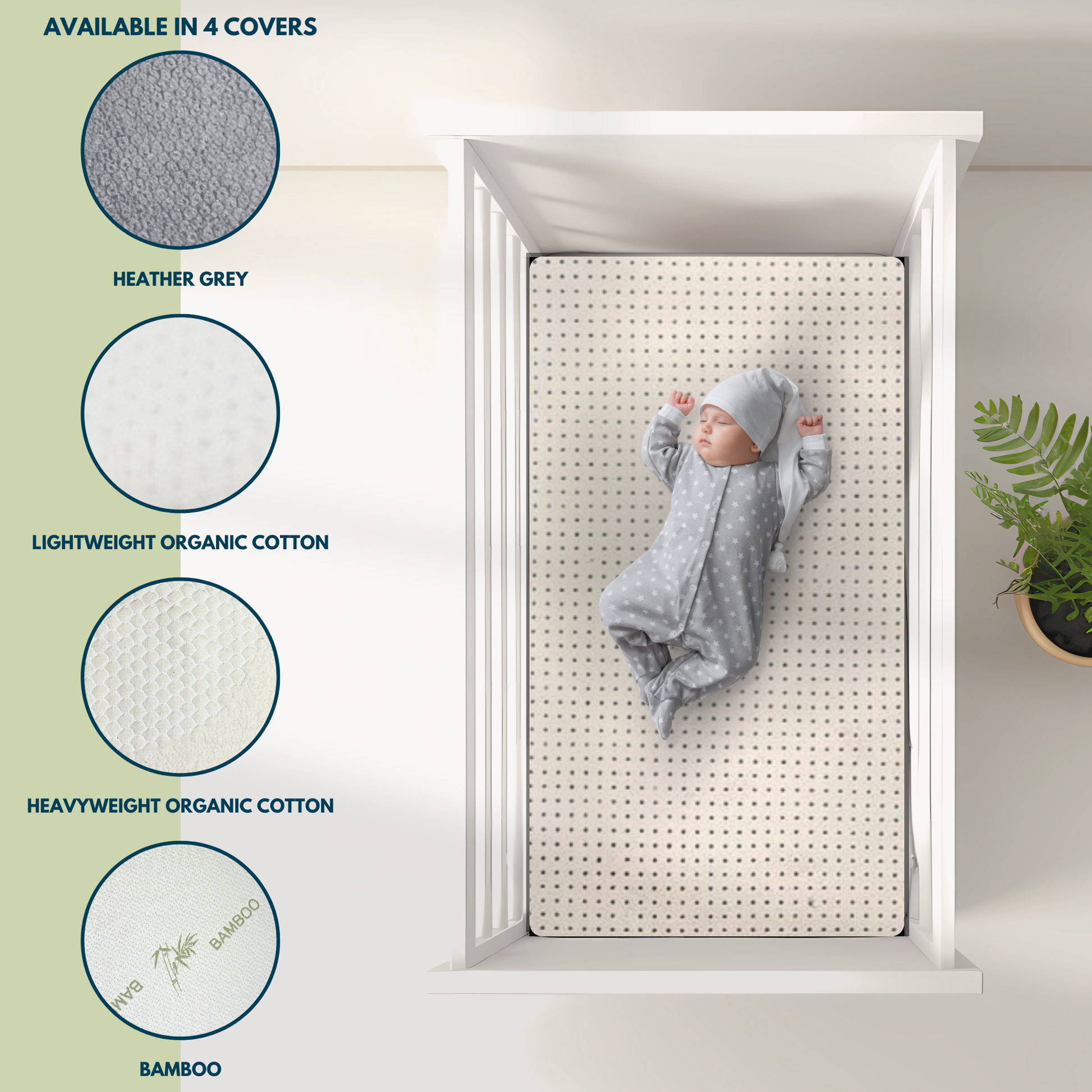 Natural latex hotsell crib mattress