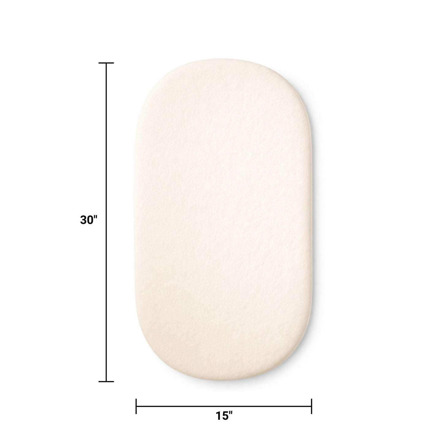 Eco-Friendly Organic Latex Bassinet Mattress Topper Pad