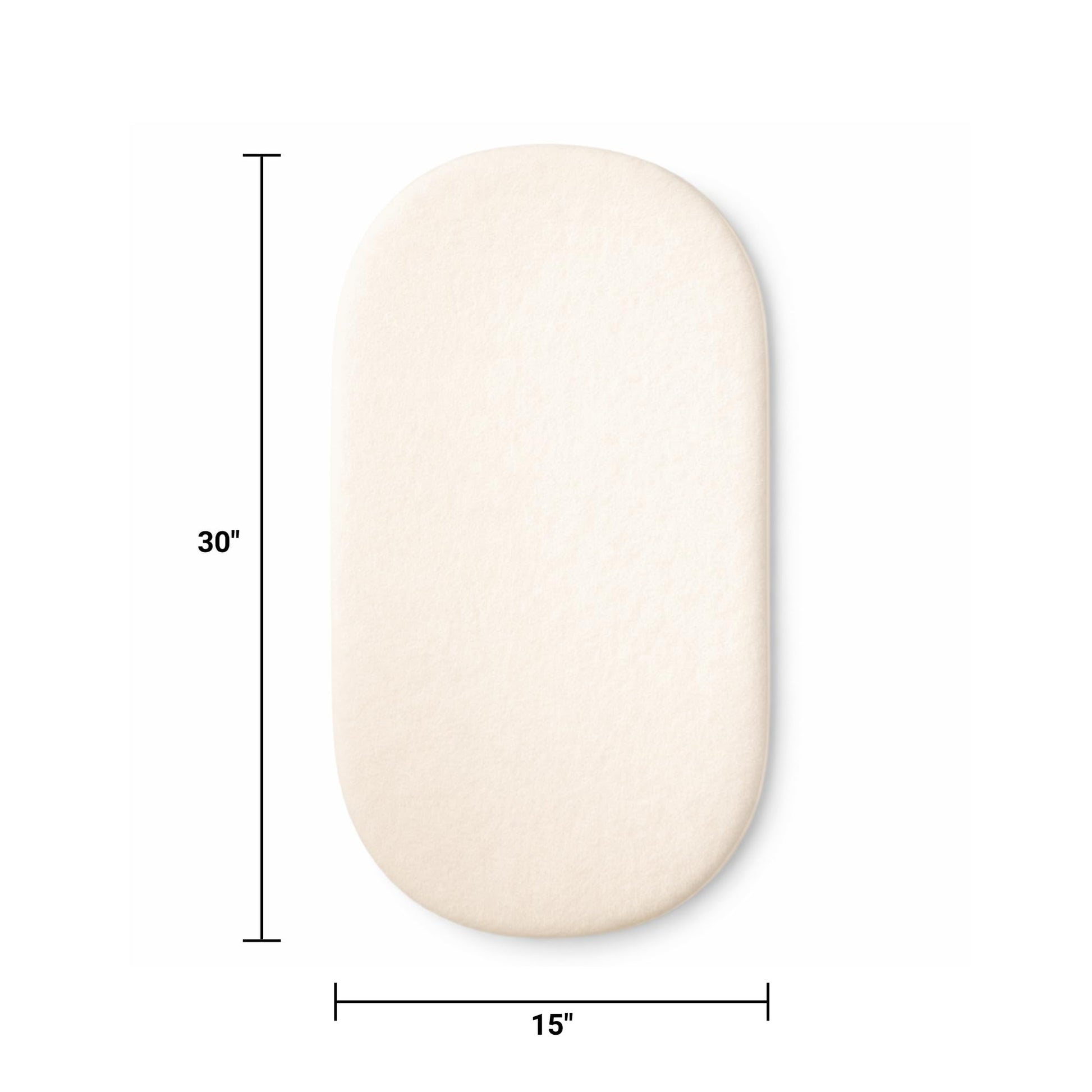 Eco-Friendly Organic Latex Bassinet Mattress Topper Pad