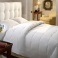 White Real Down Bed Comforter with Organic Cotton Covering - Organic Textiles