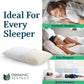 100% Natural Talalay Latex Bed Pillow with GOTS Certified Cotton Cover