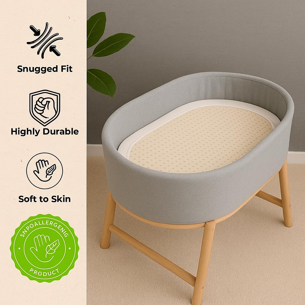 Latex Bassinet Mattress Topper Pad