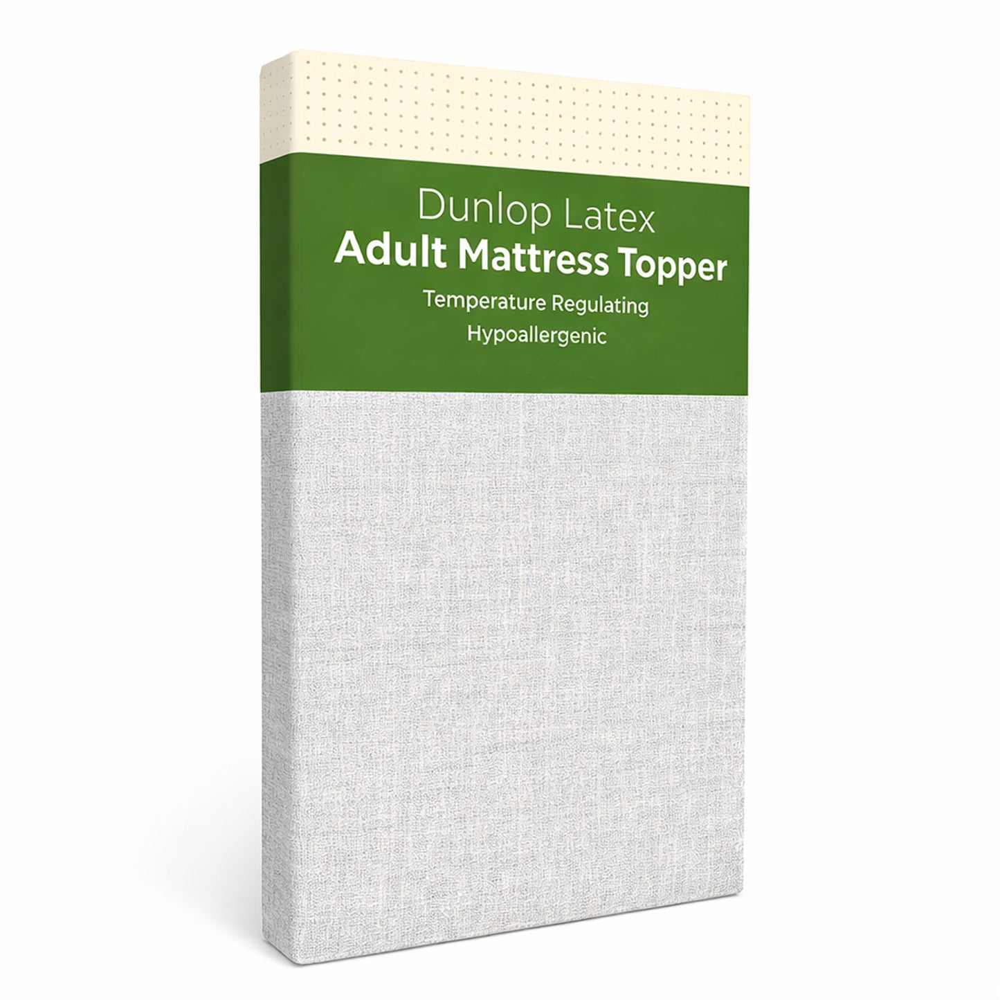 Organic Latex Adult Mattress Topper with Removable Cover - GOLS Certified - Organic Textiles