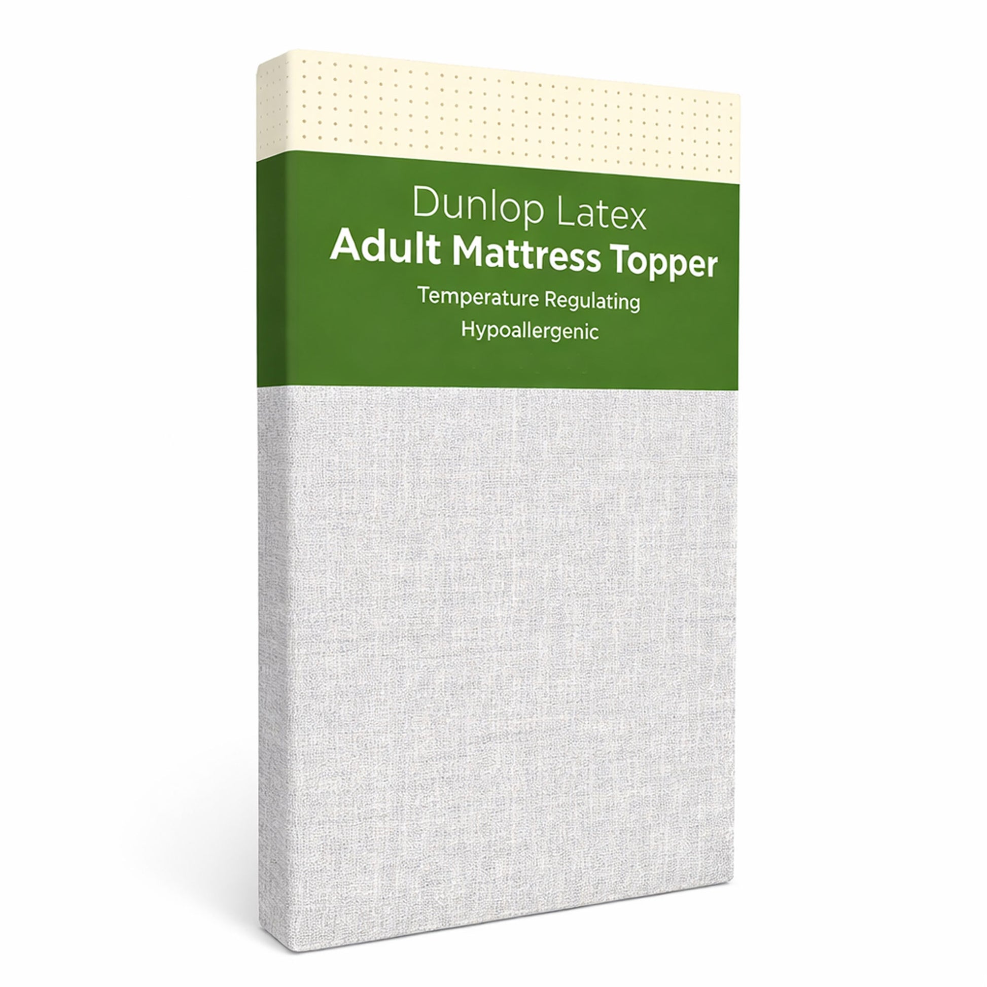 Organic Latex Adult Mattress Topper with Removable Cover - GOLS Certified - Organic Textiles