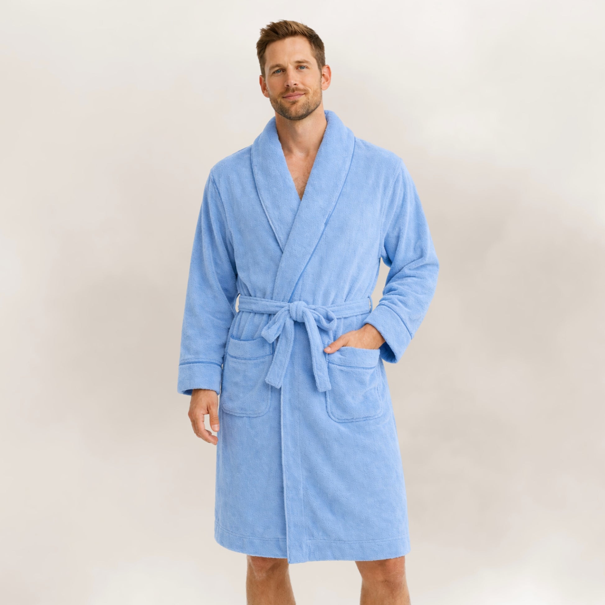 organic cotton dressing gown Organic Cotton Waffle Bathrobe: Long Hooded Dressing Gown