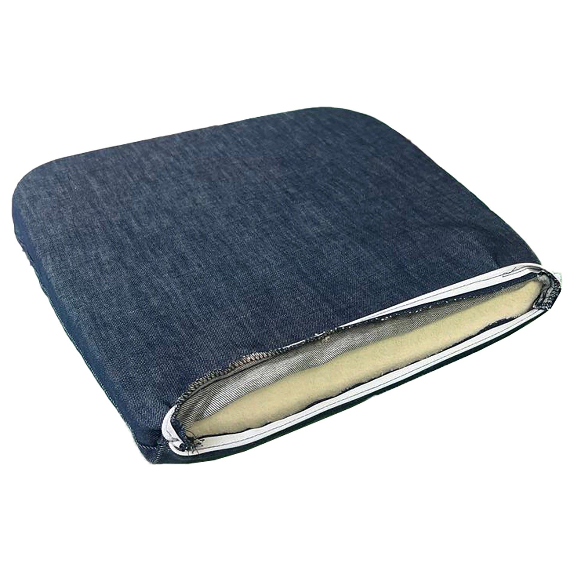 100% Organic Latex Seat Cushion Chair Pad with Cover - [GOLS CERTIFIED] - Organic Textiles