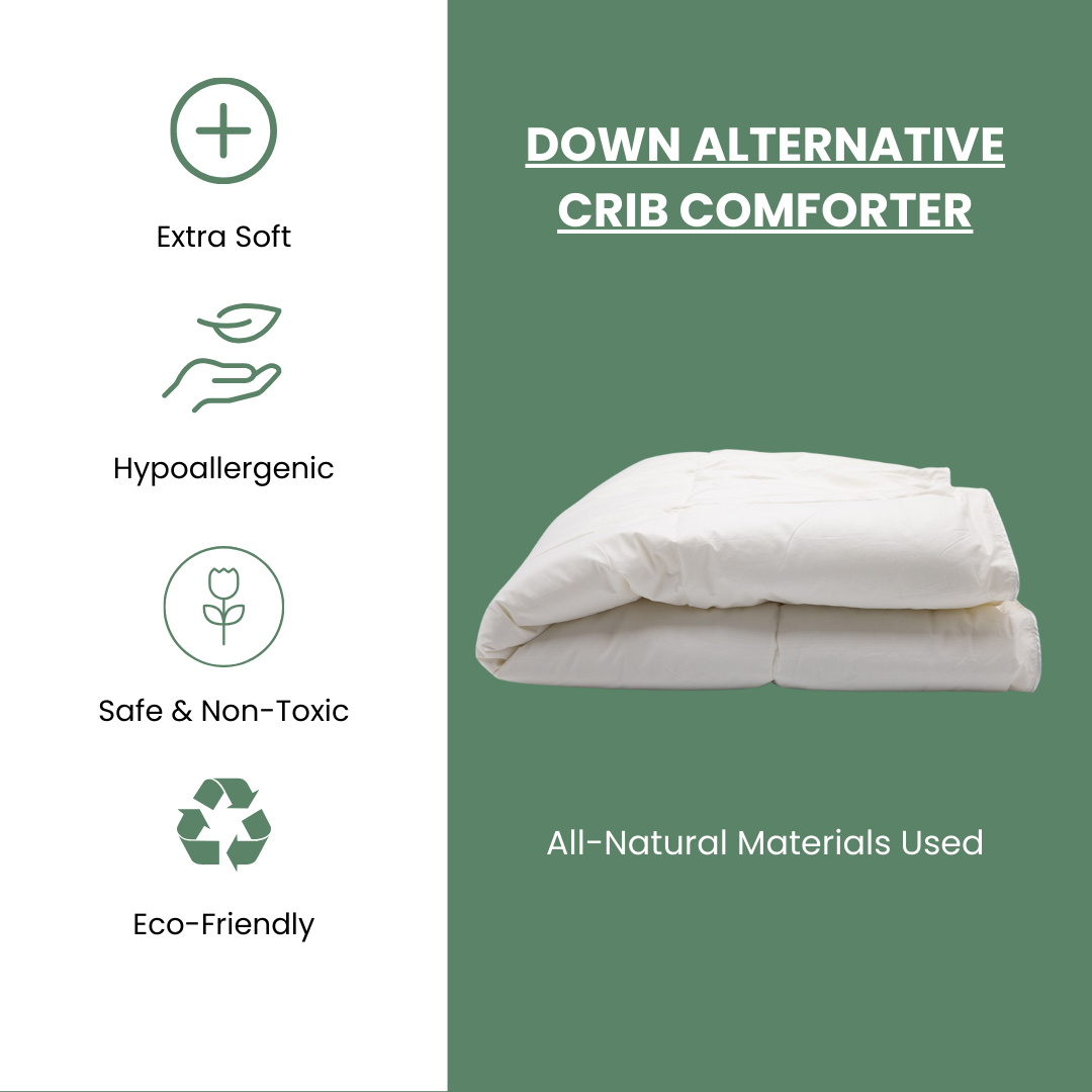 Standard Crib Organic Alternative Down Comforter - Organic Textiles
