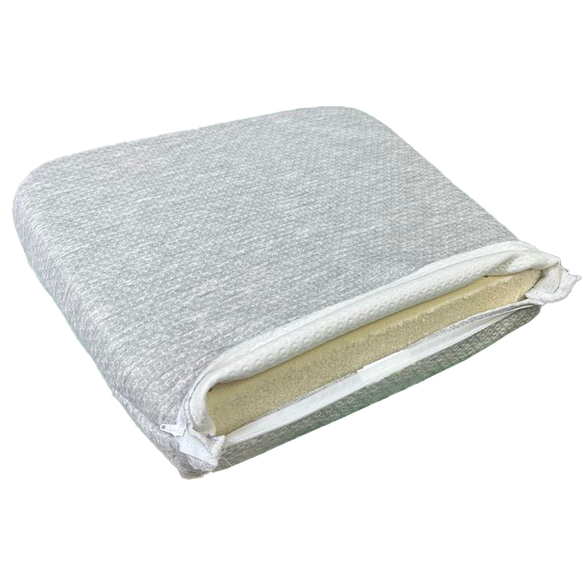 100% Organic Latex Seat Cushion Chair Pad with Cover - [GOLS CERTIFIED] - Organic Textiles