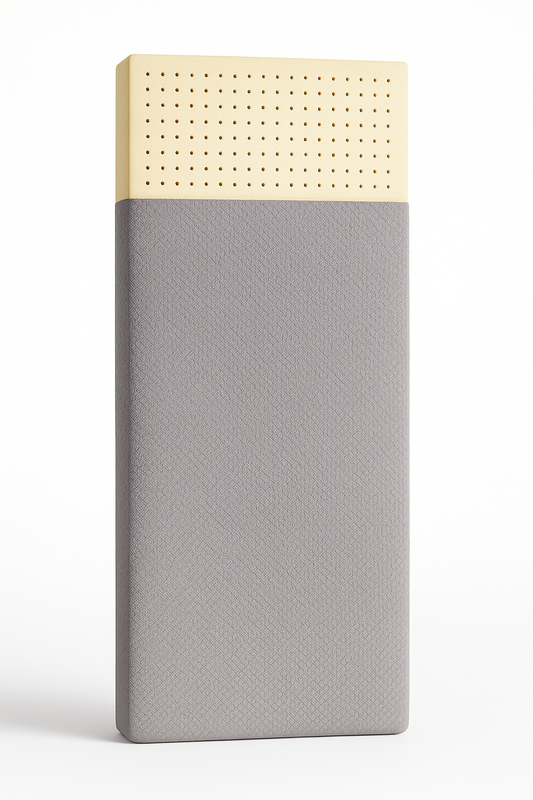 2" Organic Latex Crib Mattress Topper – GOLS Certified – Heather Grey Cover