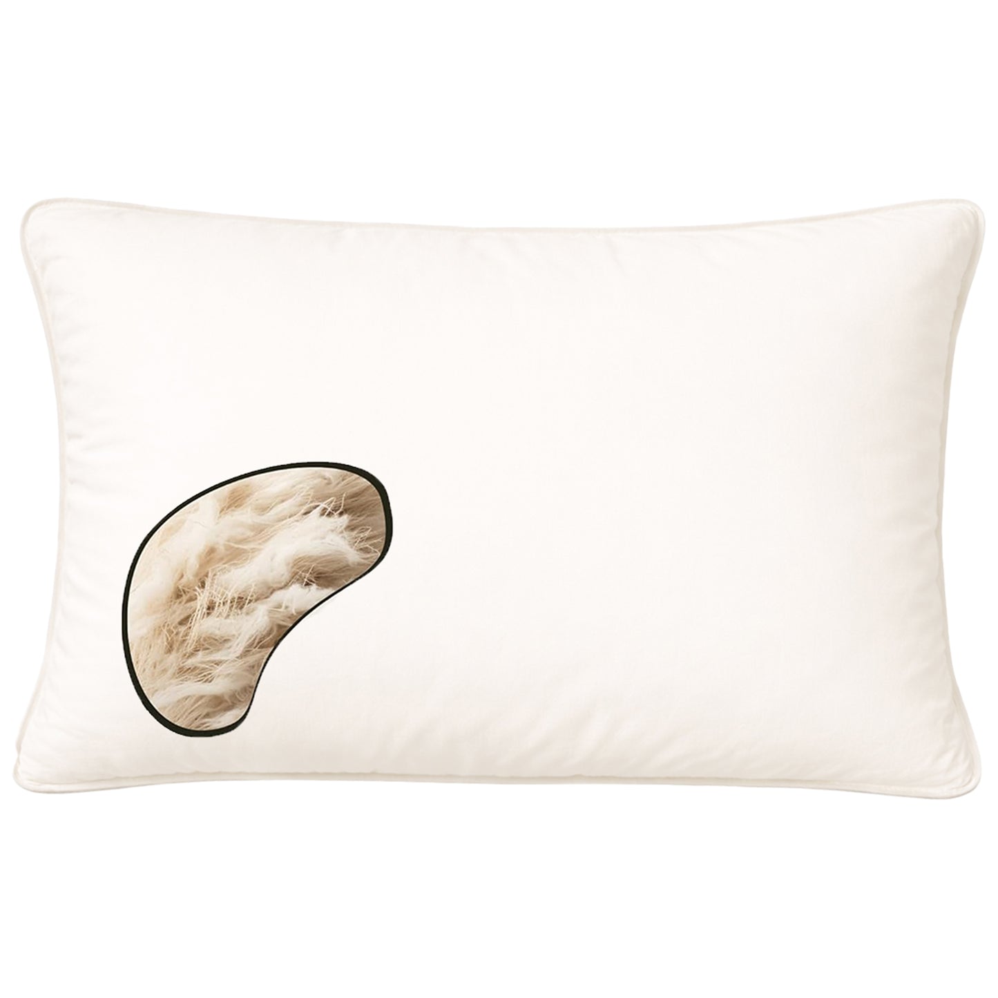 100% Natural Kapok Bed Pillow with GOTS Certified Cotton Cover for Stomach, Side or Back Sleeper - Organic Textiles