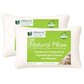 100% Natural Kapok Bed Pillow with GOTS Certified Cotton Cover for Stomach, Side or Back Sleeper - Organic Textiles