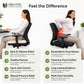 100% Organic Latex Seat Cushion Chair Pad with Cover - [GOLS CERTIFIED] - Organic Textiles