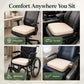 100% Organic Latex Seat Cushion Chair Pad with Cover - [GOLS CERTIFIED] - Organic Textiles