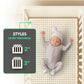Organic Latex Baby Crib Mattress Topper with Premium GOTS Certified Cover - Organic Textiles
