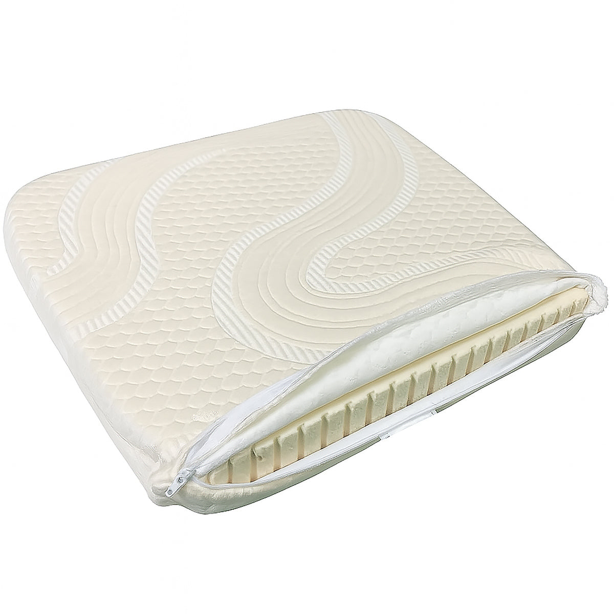 100% Organic Latex Seat Cushion Chair Pad with Cover - [GOLS CERTIFIED] - Organic Textiles