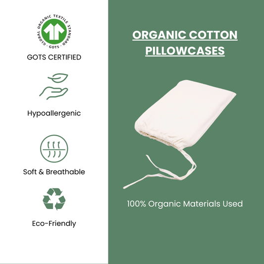 Organic Cotton Pillowcases [GOTS CERTIFIED] - Organic Textiles