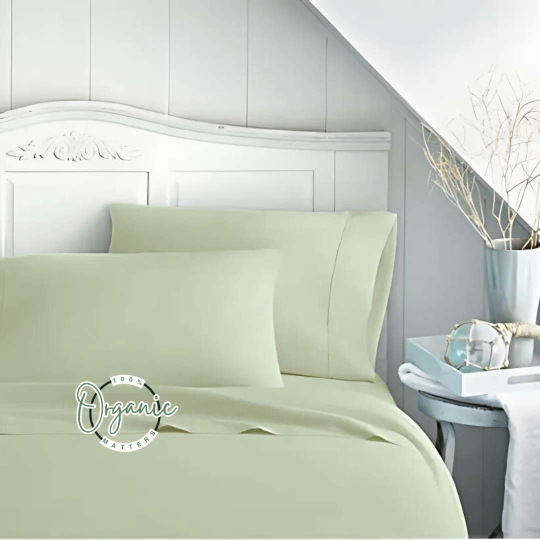 350 Thread Count Luxury Sateen Organic Cotton Bed Sheet Set [GOTS CERTIFIED]
