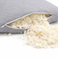 Organic Shredded Latex Bed Pillow [GOLS CERTIFIED] with Zippered Cover - Organic Textiles