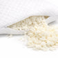 Organic Shredded Latex Bed Pillow [GOLS CERTIFIED] with Zippered Cover - Organic Textiles