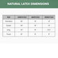 100% Natural Talalay Latex Bed Pillow with GOTS Certified Cotton Cover