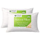 Australian Wool Filled Bed Pillow with GOTS Certified Cotton Cover for Side, Back or Stomach Sleeper - Organic Textiles
