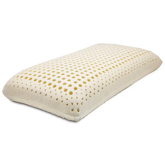 100% Organic Dunlop Latex Pillow (Dual Zone) with Premium Organic Cotton Cover [GOTS & GOLS Certified] - Organic Textiles