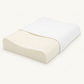 100% Organic Latex Contour Pillow for Back and Side Sleepers and Neck Support/Pain [GOTS & GOLS Certified]
