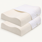 100% Organic Latex Contour Pillow for Back and Side Sleepers and Neck Support/Pain [GOTS & GOLS Certified]