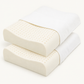100% Organic Latex Contour Pillow for Back and Side Sleepers and Neck Support/Pain [GOTS & GOLS Certified]
