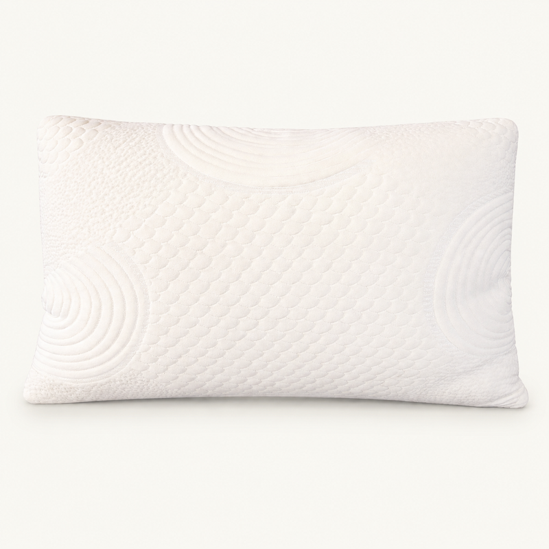 Organic Shredded Latex Bed Pillow [GOLS CERTIFIED] with Zippered Cover
