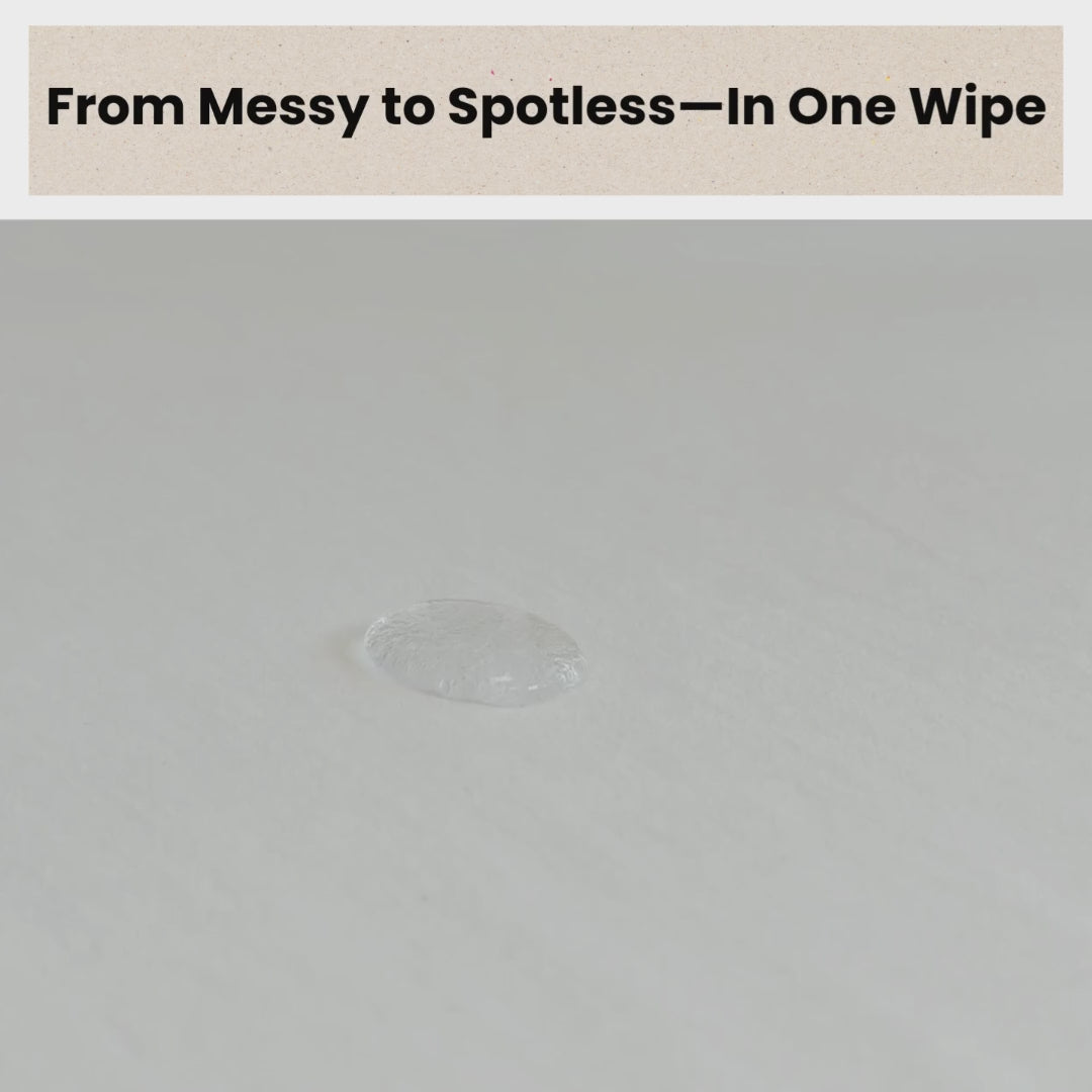 Video of water resistant cotton cover that repels water with no harmful chemicals or polyester