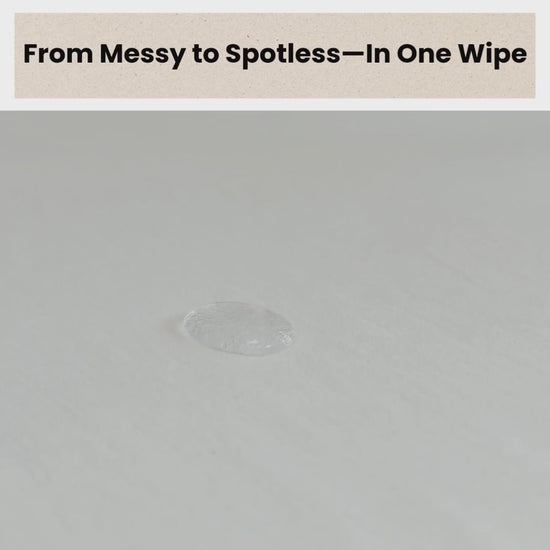 Video of water resistant cotton cover that repels water with no harmful chemicals or polyester