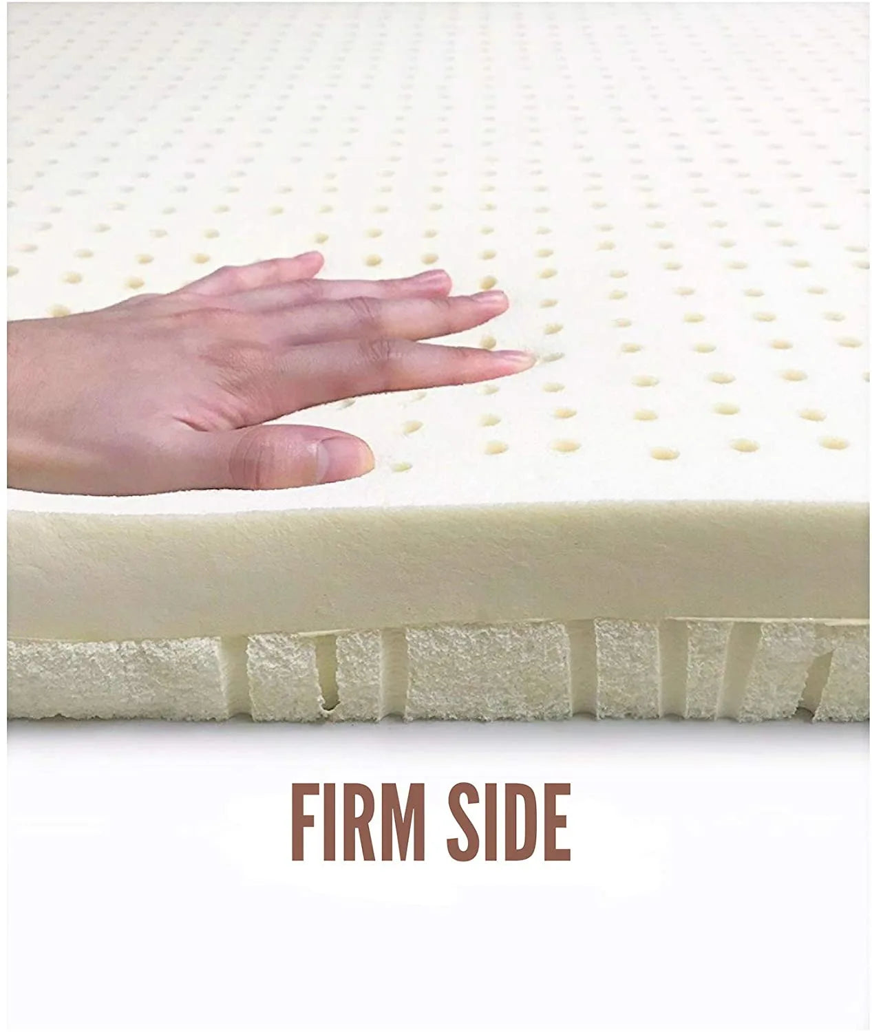 Dual Firmness: Soft and Firm Organic Latex Mattress Topper, 2" Inch and 3" Inch [GOLS Certified] - Organic Textiles