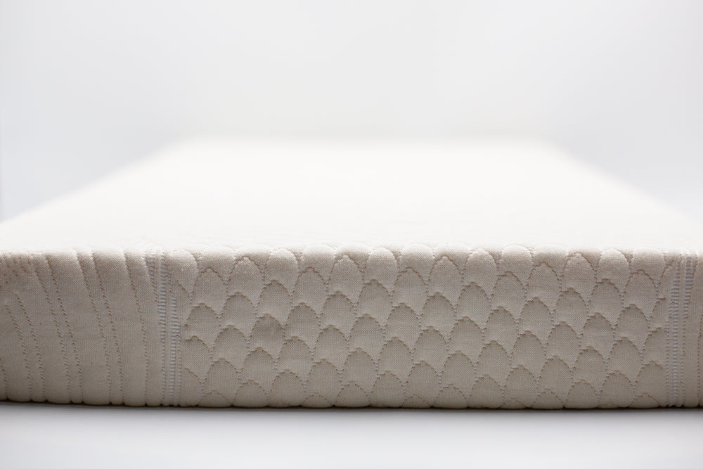 Latex crib mattress best sale topper