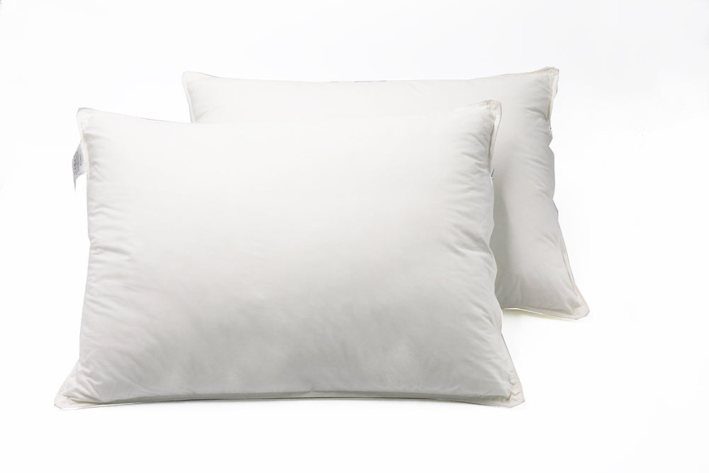 Natural Down Alternative Pillow - 2 Pack Set - Organic Textiles