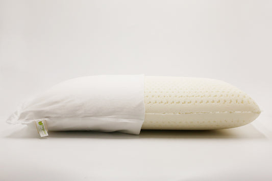 Low loft latex pillow - latex pillow - talalay latex pillow - low profile latex pillow - low pillow - best low loft pillows - best low pillow - pillow for back sleepers - pillow for side sleepers - pillow for stomach sleeper - best organic pillow - standard queen king size - latex foam pillow
