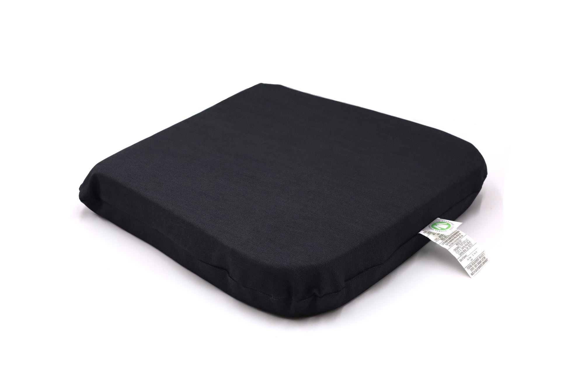 Organic Textiles Organic Seat Cushion with Organic Cotton Cover (2 Firm, 18x16)